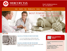 Tablet Screenshot of mercurytax.ca