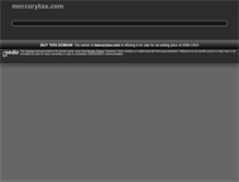 Tablet Screenshot of mercurytax.com